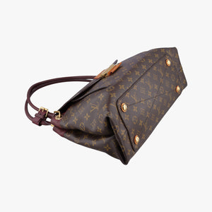 Secondhand Louis Vuitton OLYMPE Brown×QUETSCHE Monogram Canvas×calf leather M40926 shoulderbag | stylenewstar