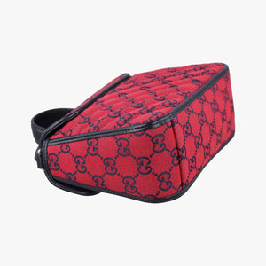 Secondhand Gucci GG Marmont Red×Black canvas 583571 shoulderbag | stylenewstar