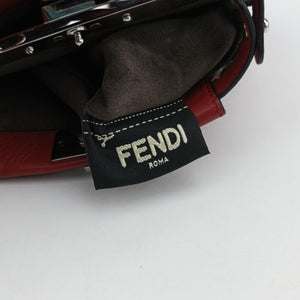 Pre-owned Fendi Micro Peekaboo Red×multi lambskin 8M0355 shoulderbag | stylenewstar