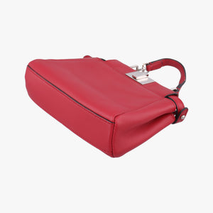Pre-owned Fendi Micro Peekaboo Red×multi lambskin 8M0355 shoulderbag | stylenewstar