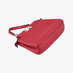 Pre-owned Fendi Micro Peekaboo Red×multi lambskin 8M0355 shoulderbag | stylenewstar
