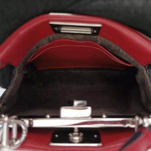 Pre-owned Fendi Micro Peekaboo Red×multi lambskin 8M0355 shoulderbag | stylenewstar