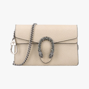 Pre-owned Gucci Dionysus White Leather 476432 shoulderbag | stylenewstar