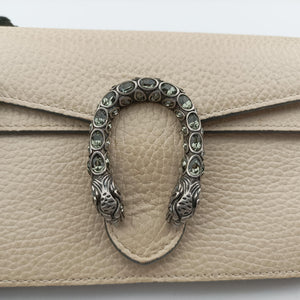 Pre-owned Gucci Dionysus White Leather 476432 shoulderbag | stylenewstar