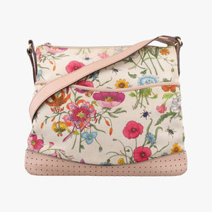 Pre-owned Gucci Flora Multicolour canvas×leather 145857 shoulderbag | stylenewstar
