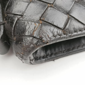 Secondhand Bottega Veneta Intrecciato Black lambskin shoulderbag | stylenewstar