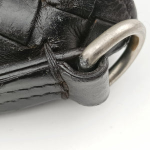 Secondhand Bottega Veneta Intrecciato Black lambskin shoulderbag | stylenewstar