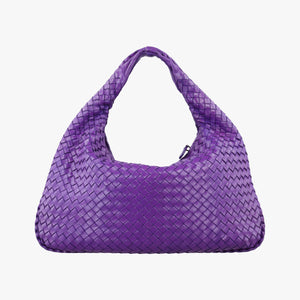 Secondhand Bottega Veneta Intrecciato Purple lambskin shoulderbag | stylenewstar