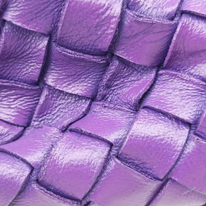 Secondhand Bottega Veneta Intrecciato Purple lambskin shoulderbag | stylenewstar