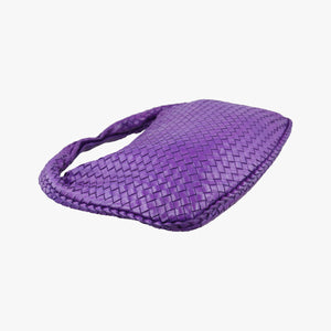 Secondhand Bottega Veneta Intrecciato Purple lambskin shoulderbag | stylenewstar