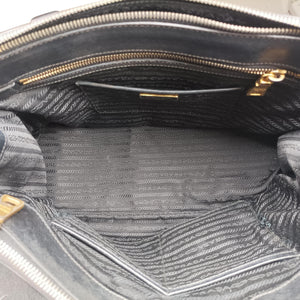 Pre-owned Prada Galleria Black SAFFIANO Leather BN2274 handbag | stylenewstar