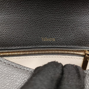 Pre-owned Valextra ISIDE Gray×orange×pink Leather shoulderbag | stylenewstar