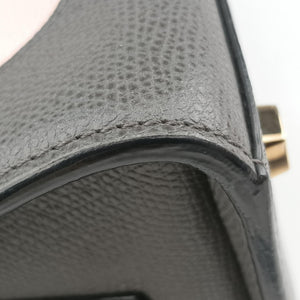 Pre-owned Valextra ISIDE Gray×orange×pink Leather shoulderbag | stylenewstar