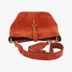 Vintage Gucci New Jackie Brown Suede 380579 shoulderbag | stylenewstar