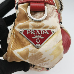 Vintage Prada Tessuto pocket Multicolour Cloth×leather shoulderbag | stylenewstar