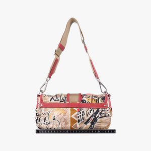 Vintage Prada Tessuto pocket Multicolour Cloth×leather shoulderbag | stylenewstar