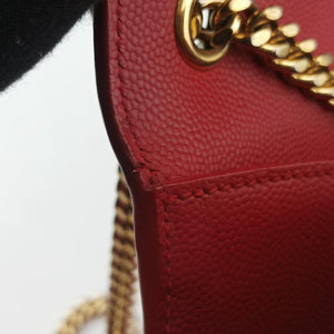 Pre-owned Yves Saint Laurent KATE Red Leather 364021 shoulderbag | stylenewstar