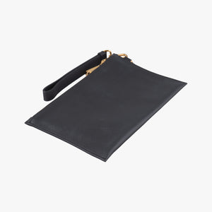 Vintage VERSACE Medusa Black Leather clutchbag | stylenewstar