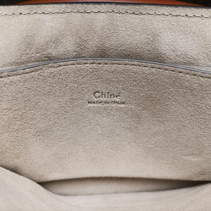 Pre-owned Chloe FAYE Brown Suede × leather shoulderbag | stylenewstar
