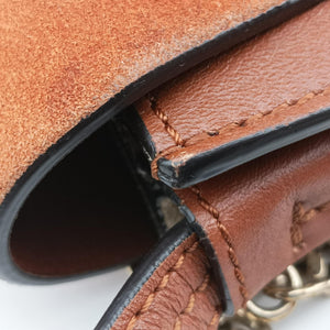 Pre-owned Chloe FAYE Brown Suede × leather shoulderbag | stylenewstar