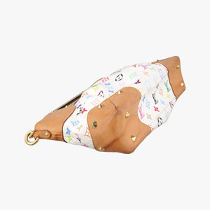 Pre-owned Louis Vuitton JUDY MM white Monogram Multicolor M40255 shoulderbag | stylenewstar
