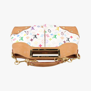 Pre-owned Louis Vuitton JUDY MM white Monogram Multicolor M40255 shoulderbag | stylenewstar