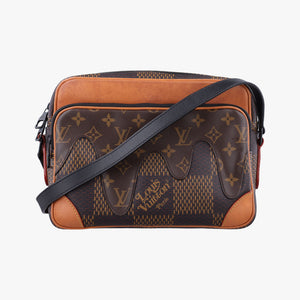 Secondhand Louis Vuitton Unisex Damier Giant Nile NIGO Collaboration Ebene Brown Damier Giant N40359 shoulderbag | stylenewstar