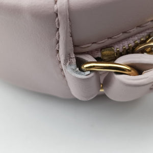 Pre-owned Celine Oval Purse Cuir Triomphe Pink Leather shoulderbag | stylenewstar