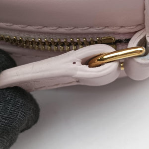 Pre-owned Celine Oval Purse Cuir Triomphe Pink Leather shoulderbag | stylenewstar