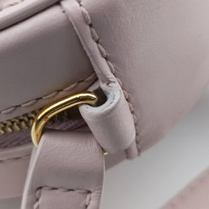 Pre-owned Celine Oval Purse Cuir Triomphe Pink Leather shoulderbag | stylenewstar