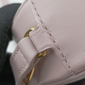 Pre-owned Celine Oval Purse Cuir Triomphe Pink Leather shoulderbag | stylenewstar
