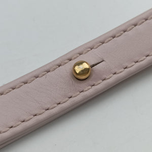Pre-owned Celine Oval Purse Cuir Triomphe Pink Leather shoulderbag | stylenewstar