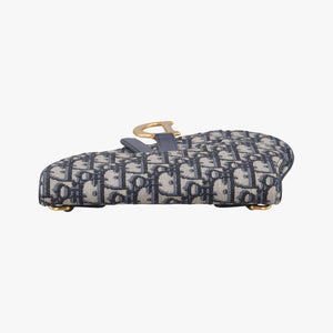 Pre-owned Christian Dior Saddle Gray×Navy Jacquard bum bag/waist bag | stylenewstar