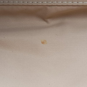 Pre-owned Christian Dior Romantic Trotter Beige x Pink PVC coated canvas x velour shoulderbag | stylenewstar