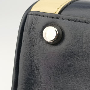 Pre-owned Gucci Zumi Navy × Beige × Bordeaux Leather 569712 shoulderbag | stylenewstar