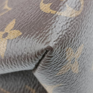 Pre-owned Louis Vuitton LOCKY BB Brown×ROSE POUDRE Monogram Canvas×calf leather M44080 shoulderbag | stylenewstar