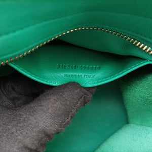Pre-owned Yves Saint Laurent Y Ligne Petit Cabas Green Leather 311210 shoulderbag | stylenewstar