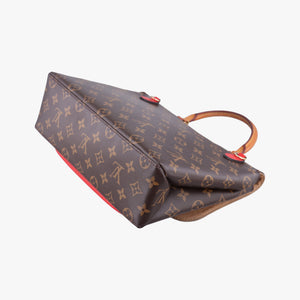 Pre-owned Louis Vuitton MARIGNAN Brown × Coquelicot Monogram Canvas×calf leather M44286 shoulderbag | stylenewstar