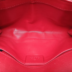 Pre-owned Gucci Emily Red Leather 283063 shoulderbag | stylenewstar