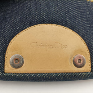 Pre-owned Christian Dior Marispearl Navy denim handbag | stylenewstar