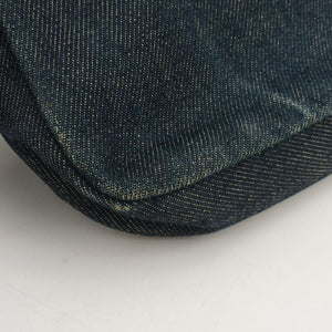 Pre-owned Christian Dior Marispearl Navy denim handbag | stylenewstar