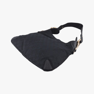 Pre-owned Gucci Hobo Black canvas 145826 shoulderbag | stylenewstar