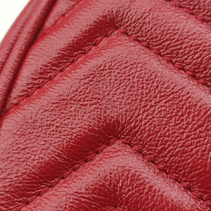 Secondhand Gucci GG Marmont Red Leather 550154 shoulderbag | stylenewstar