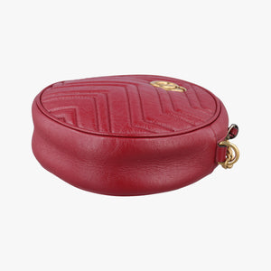Secondhand Gucci GG Marmont Red Leather 550154 shoulderbag | stylenewstar