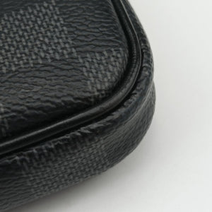 Pre-owned Louis Vuitton Utility Supplement Noir Damier Graphite N60324 clutchbag | stylenewstar