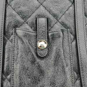 Vintage Chanel Matelasse Black Leather shoulderbag | stylenewstar