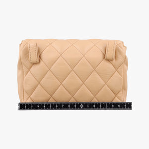 Vintage Chanel Matelasse Beige Lambskin shoulderbag | stylenewstar