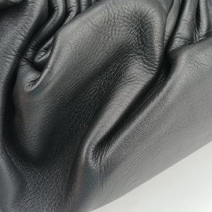 Pre-owned Bottega Veneta Gathered Black Leather shoulderbag | stylenewstar