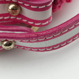 Pre-owned Fendi Chef Bag Pink straw 8BK042 handbag | stylenewstar