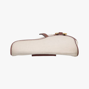 Secondhand Christian Dior Saddle Beige × Brown Canvas × Leather bum bag/waist bag | stylenewstar